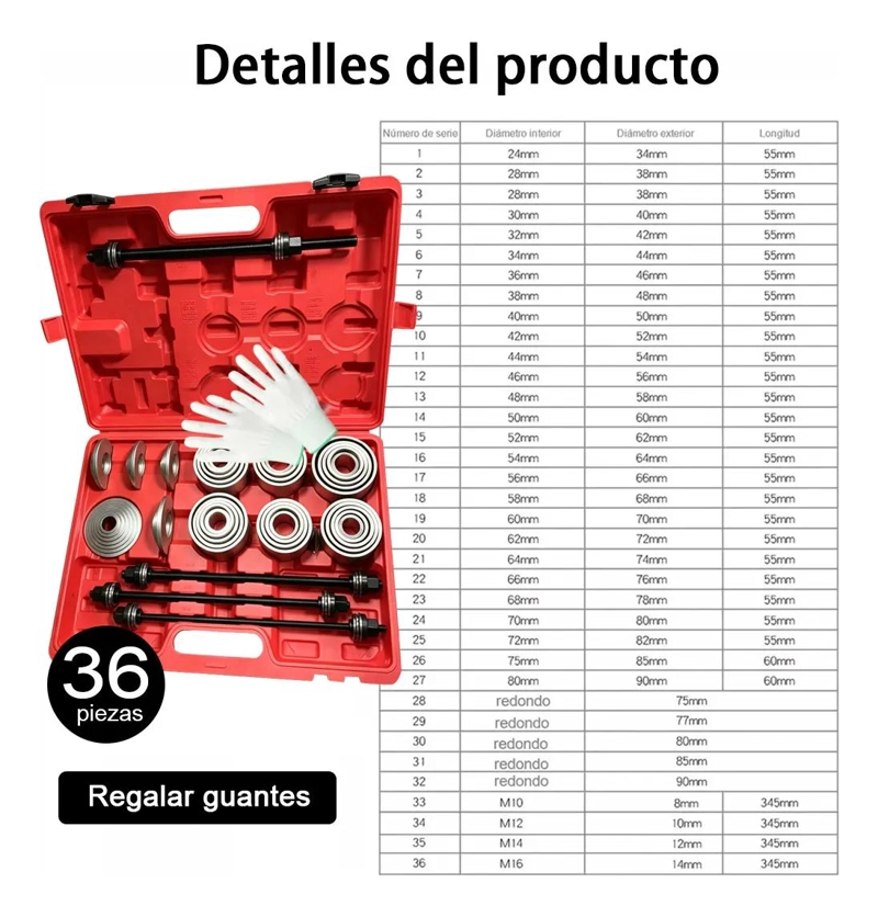 SET 36 MANGUITOS DE PRESION Y TRACCION PARA ARBUSTOS - 2