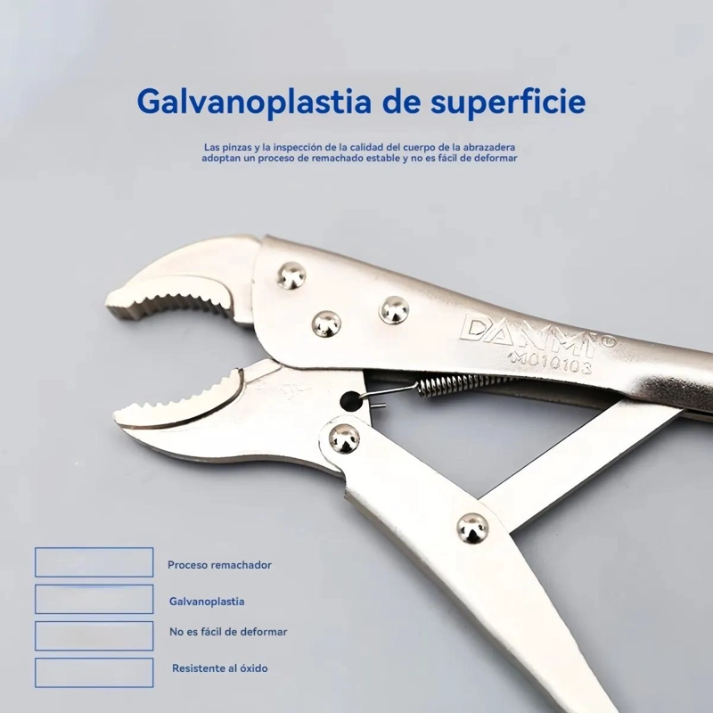 PACK DE 3 ALICATES DE PRESION 5 PULGADAS - 4