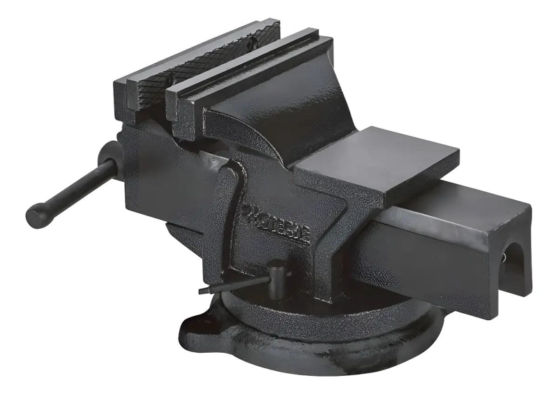 TORNILLO DE BANCO CON BASE GIRATORIA COLOR NEGRO - 1