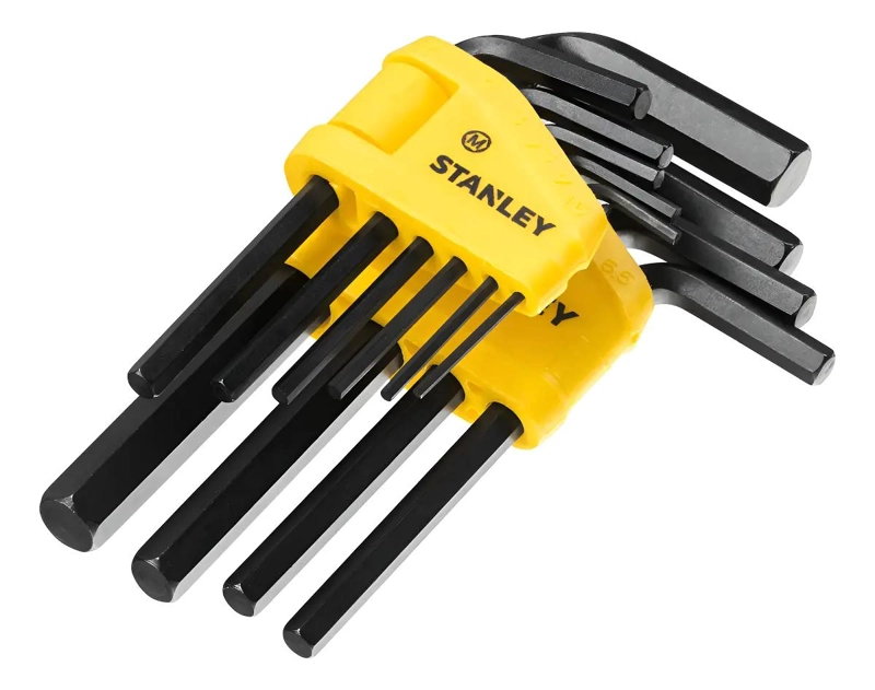 SET DE 10 LLAVES ALLEN HEXAGONALES DE ACERO - 1