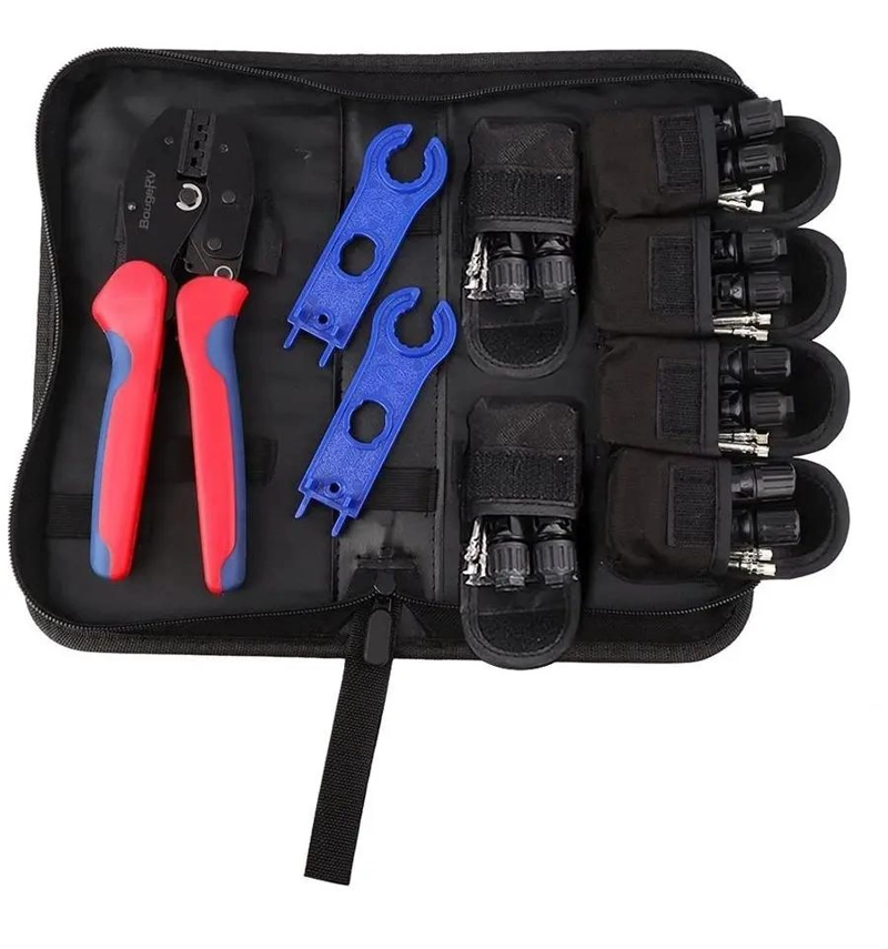 CRIMPADORA MC4 CON ESTUCHE, CONECTORES Y LLAVE - 3
