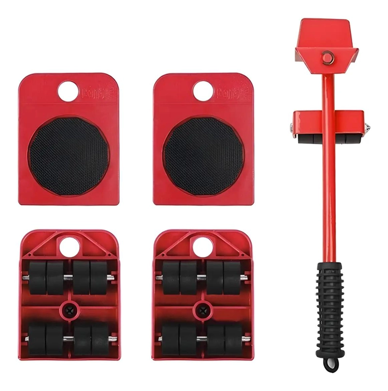 JUEGO DE ELEVADORES DE MUEBLES CON RUEDAS - 3