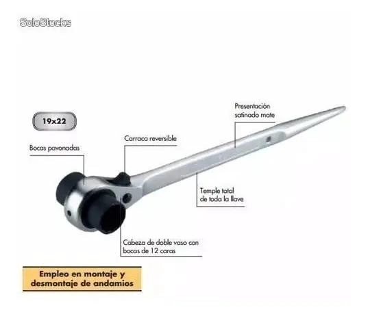 LLAVE CHICHARRA PARA ANDAMIOS 19MM Y 22MM - 4
