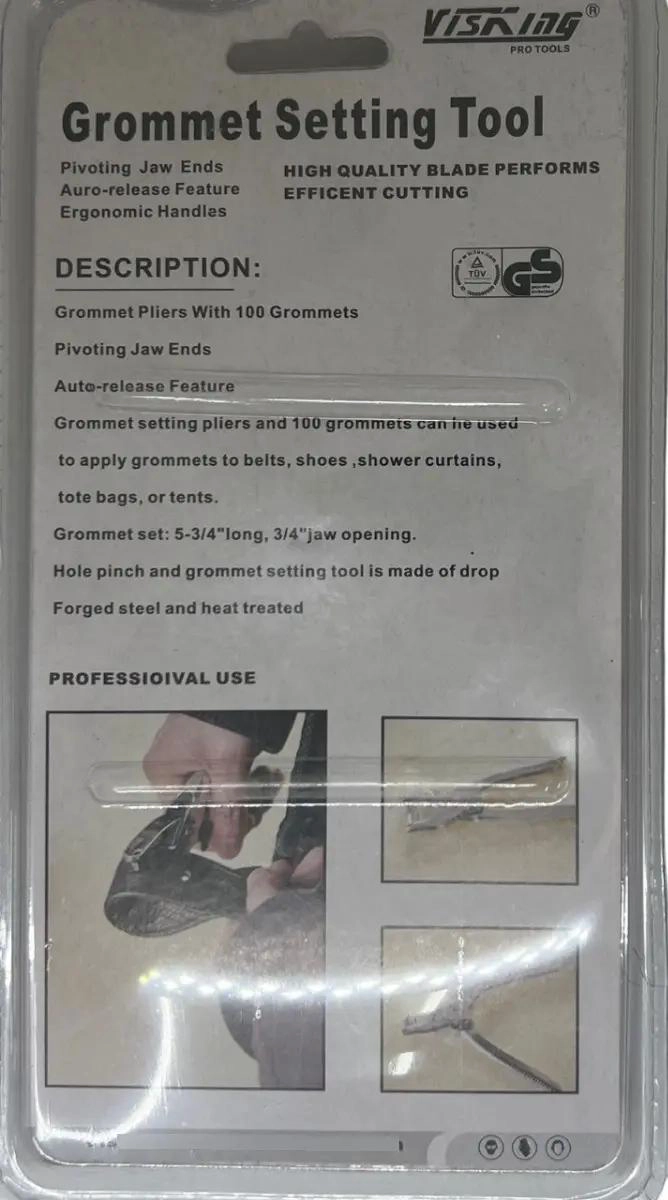 PERFORADOR DE OJALES CON REMACHE Y 100 OJALES - 4