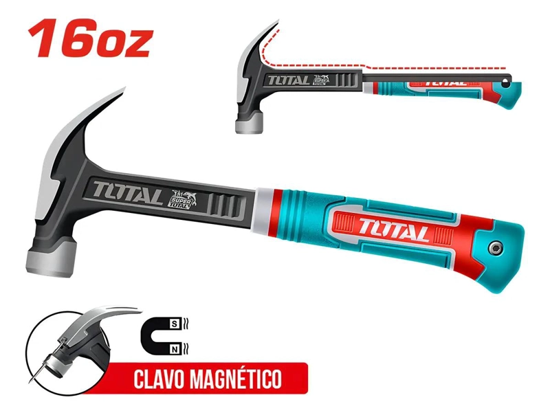 MARTILLO CARPINTERO 16OZ CON CABEZA MAGNE TICA 345MM - 2