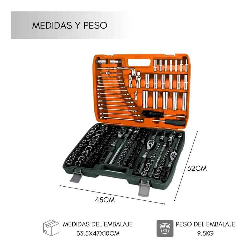 SET DE HERRAMIENTAS 216 PIEZAS CON MALETA - 3
