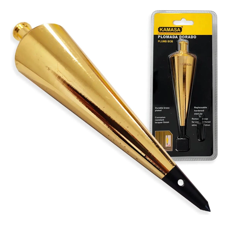 PLOMADA ALBAÑIL 8OZ HERRAMIENTA PRECISA - 1