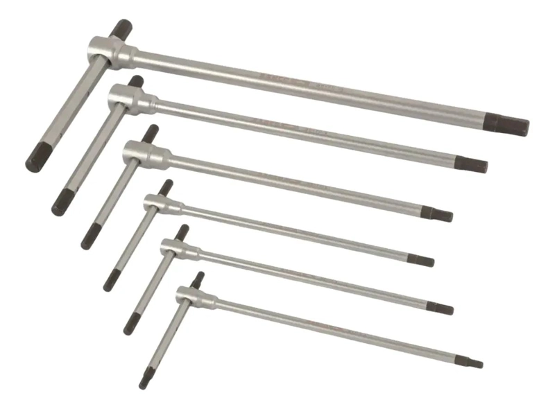 JUEGO DE 6 LLAVES EN T PARA TORNILLOS HEXAGONALES - 2