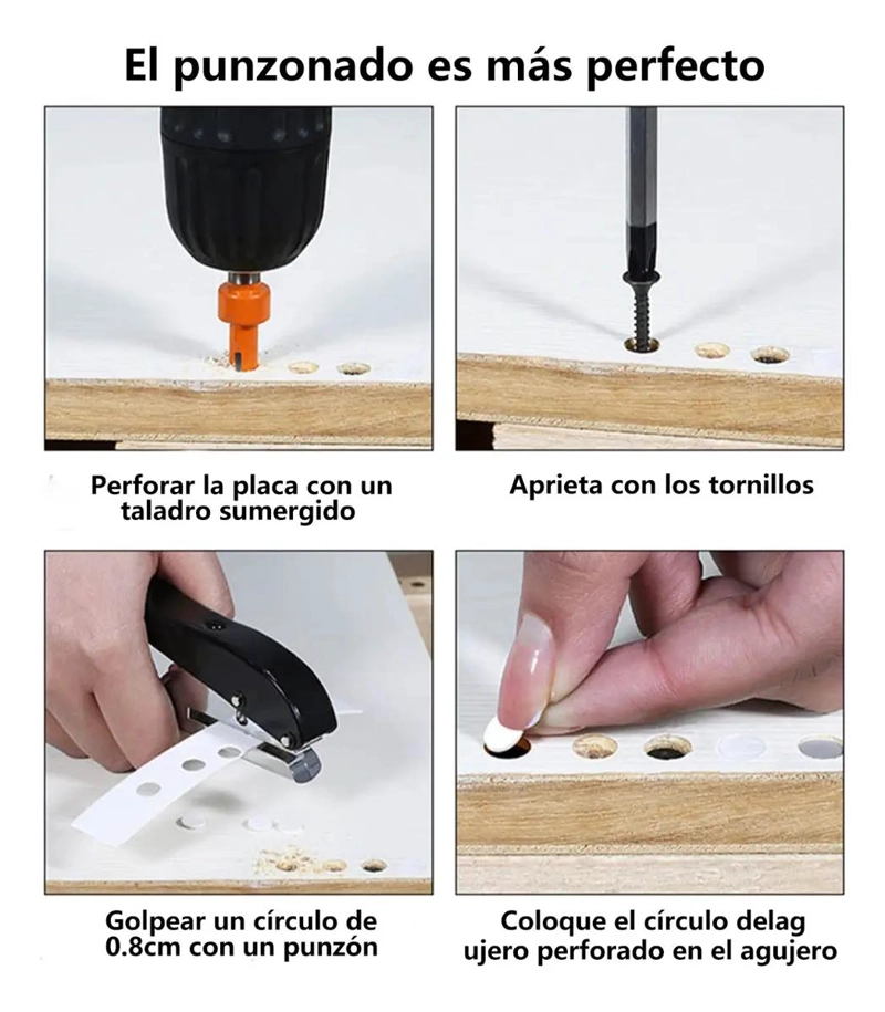 ALICATES PERFORADORES DE ALEACION DE ZINC 8 MM - 6