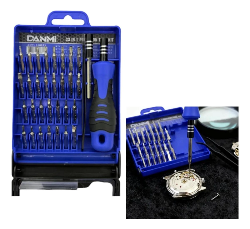 SET DE 33 DESTORNILLADORES DE PRECISION CON MANGO ERGONOM - 1