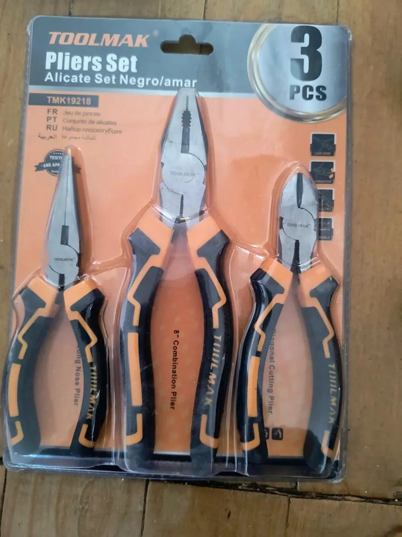 JUEGO DE ALICATES 3 PIEZAS PARA REPARACIONES Y MANTENIMIENTO - 5