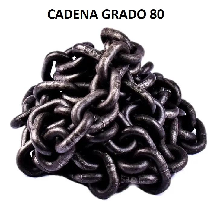 CADENA DE ELEVACION 8MM 2 RAMALES 1 METRO G-80 3.4 TON - 3