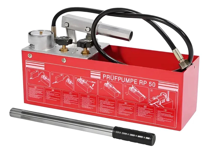 BOMBA MANUAL PARA PRUEBA DE PRESION 50 BAR 45ML/M - 1