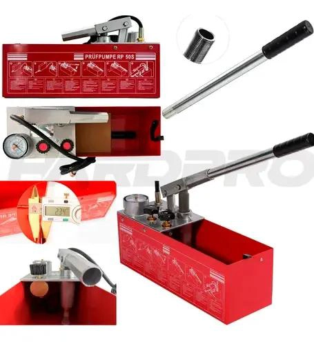 BOMBA MANUAL PARA PRUEBA DE PRESION 50 BAR 45ML/M - 3