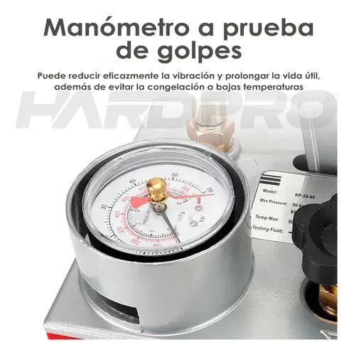 BOMBA MANUAL PARA PRUEBA DE PRESION 50 BAR 45ML/M - 5