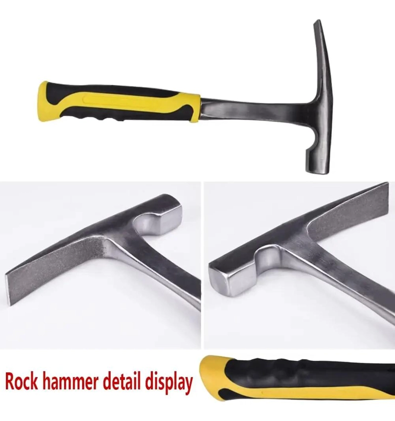 MARTILLO GEOLOGICO CABEZA PLANA 33X17 CM AMARILLO - 4