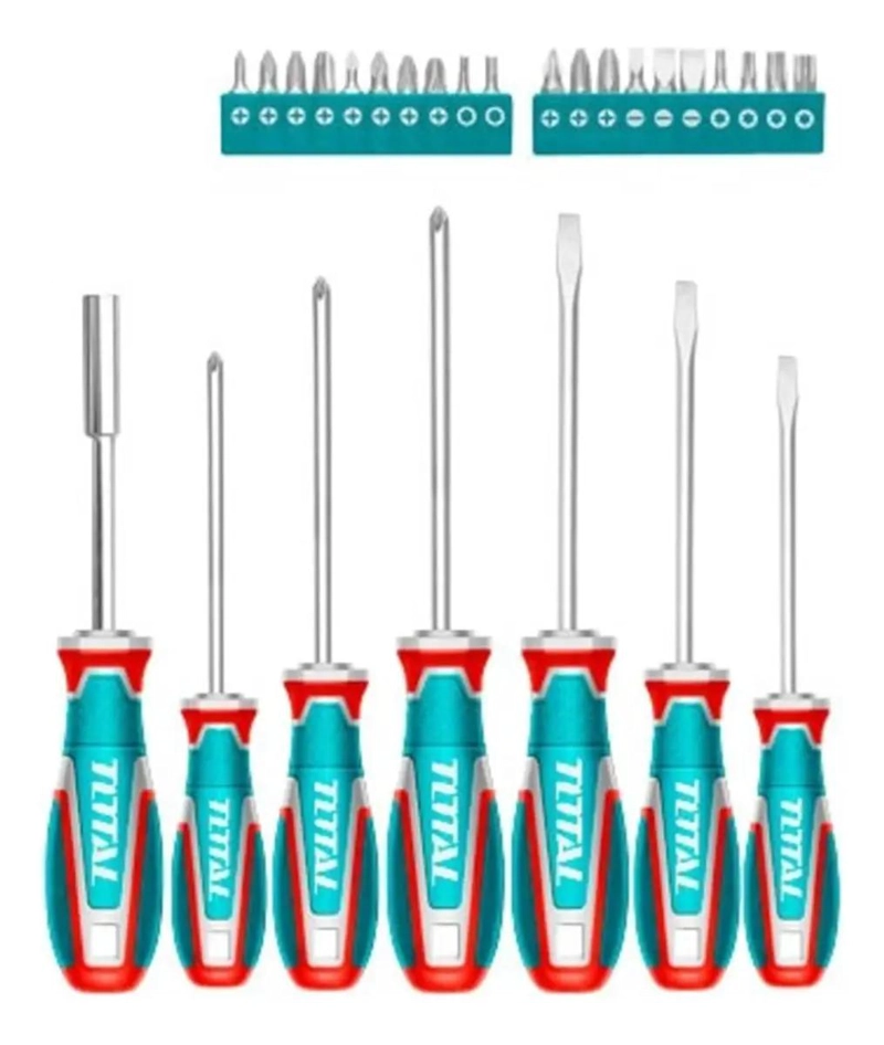 KIT DE DESATORNILLADORES 27 PIEZAS TOTAL - 1