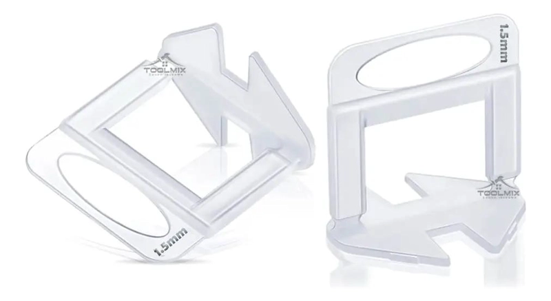 CLIPS SEPARADORES NIVELADORES PARA CERAMICA 15MM 100PCS - 2