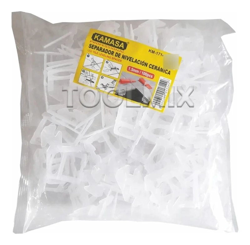 CLIPS SEPARADORES NIVELADORES PARA CERAMICA 15MM 100PCS - 3