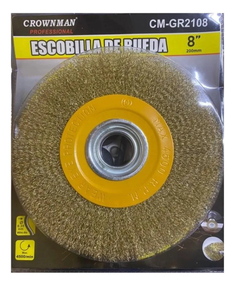 ESCOBILLA CEPILLO ALAMBRE TRENZADO 8 PULGADAS - 3