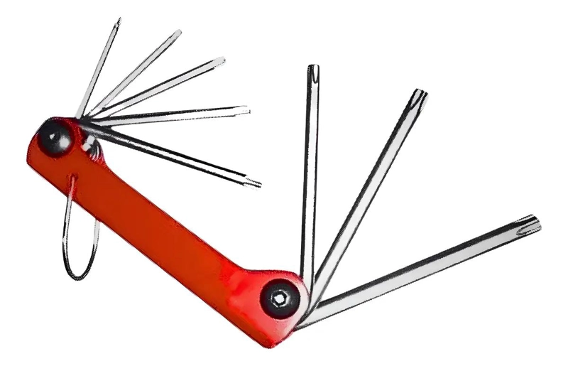 JUEGO DE LLAVES TORX PERFORADAS T9H A T40H 8 PIEZAS - 2