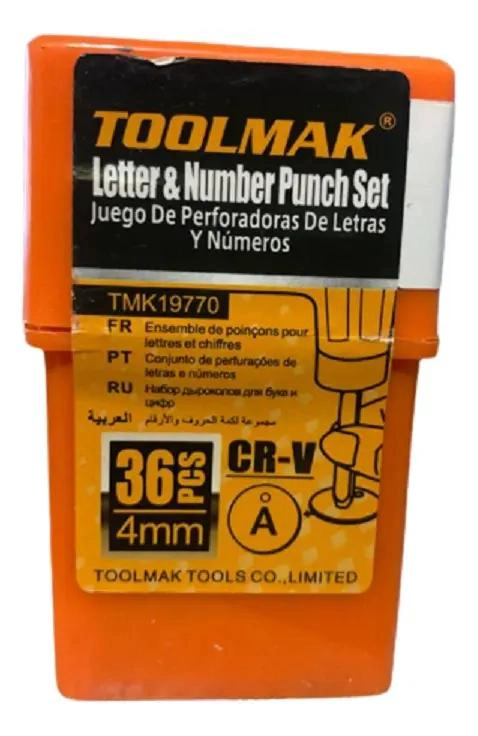 LETRAS PARA MARTILLO DE GOLPE 4 MM, 36 PIEZAS - 1
