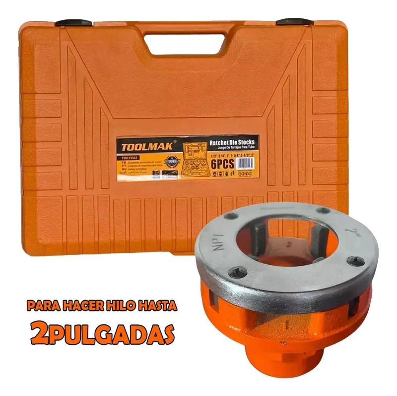 SET DE TERRAJAS MANUALES PARA TUBO 6 PIEZAS - 4