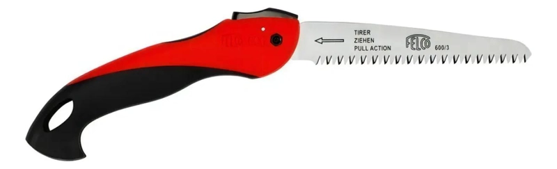 SERRUCHO DE PODA CURVO CON HOJA DE ACERO CROMADO 16 CM - 1