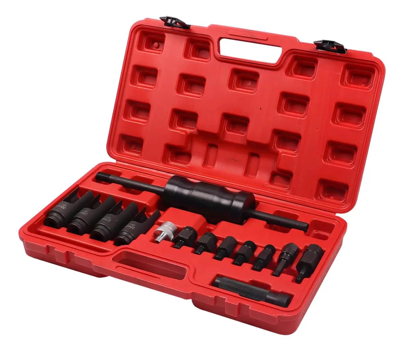 EXTRACTOR DE INYECTORES DIE SEL 14 PIEZAS ACERO - 1
