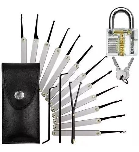 SET DE GANZUAS 17 PIEZAS CON ESTUCHE NEGRO - 3