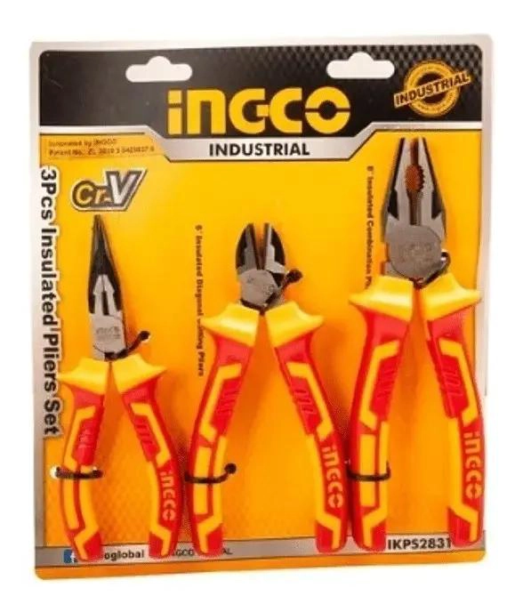 SET DE 3 ALICATES AISLADOS 1000V VDE - 2