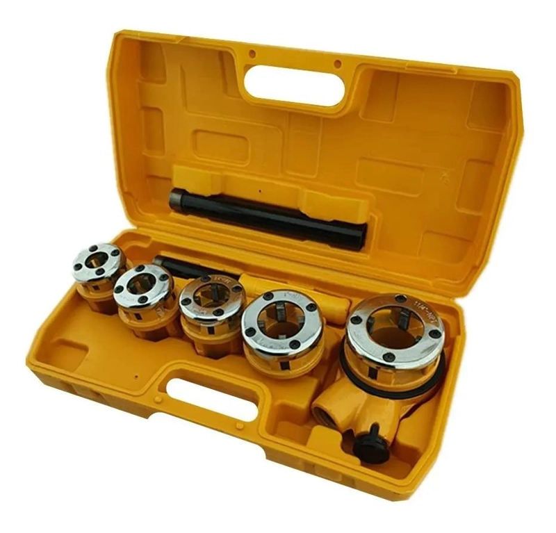 SET DE TERRAJAS MANUALES PARA TUBO 5 PIEZAS NPT - 2