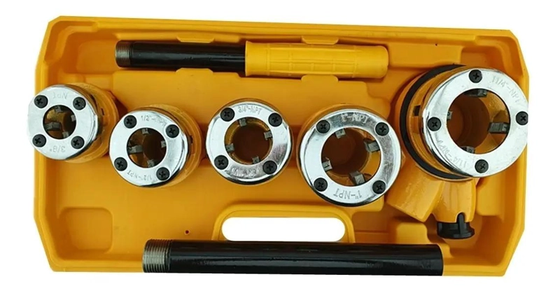 SET DE TERRAJAS MANUALES PARA TUBO 5 PIEZAS NPT - 3