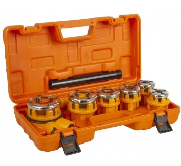 SET DE TERRAJAS MANUALES PARA TUBO 6 PIEZAS BSPT - 4