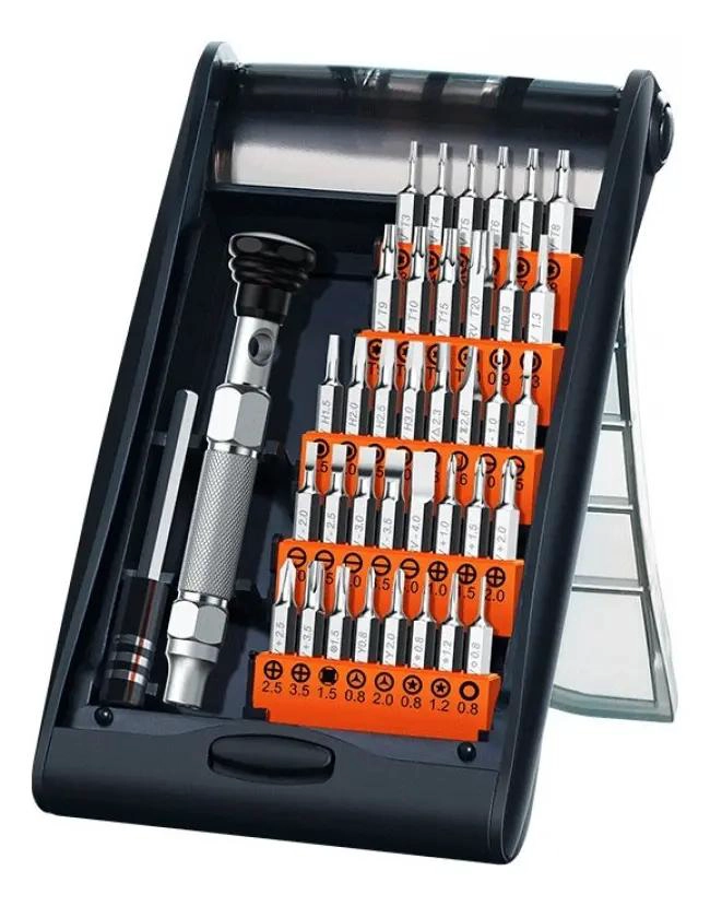 KIT DE DESARMADOR CON 38 PUNTAS MAGNE TICAS INTERCAMBIABES - 1