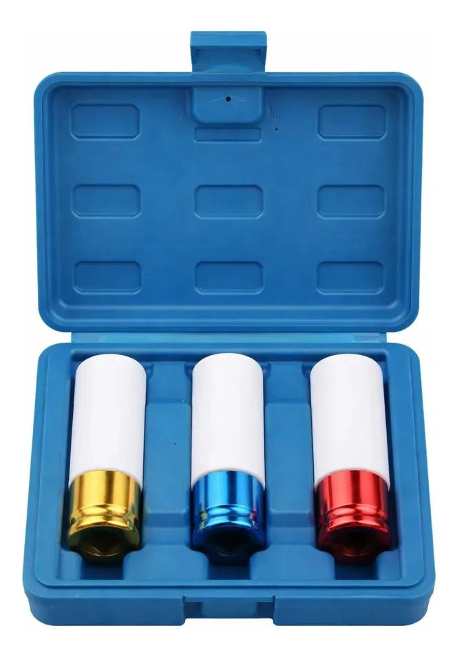 SET DADOS IMPACTO 1/2 PARA LLANTAS 17MM 19MM 21MM - 1
