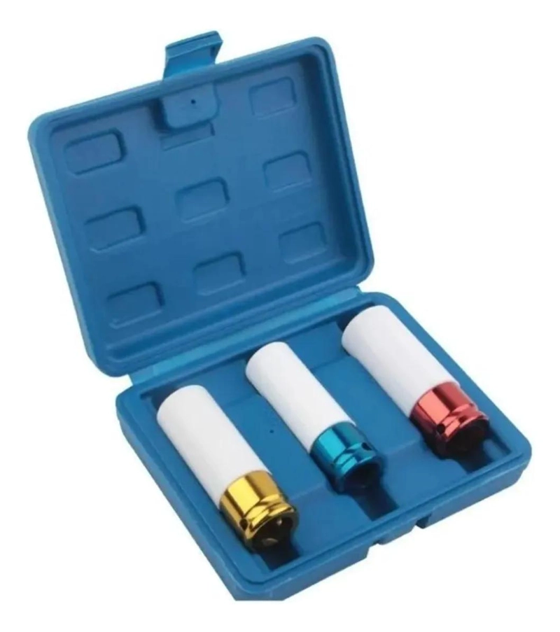 SET DADOS IMPACTO 1/2 PARA LLANTAS 17MM 19MM 21MM - 2