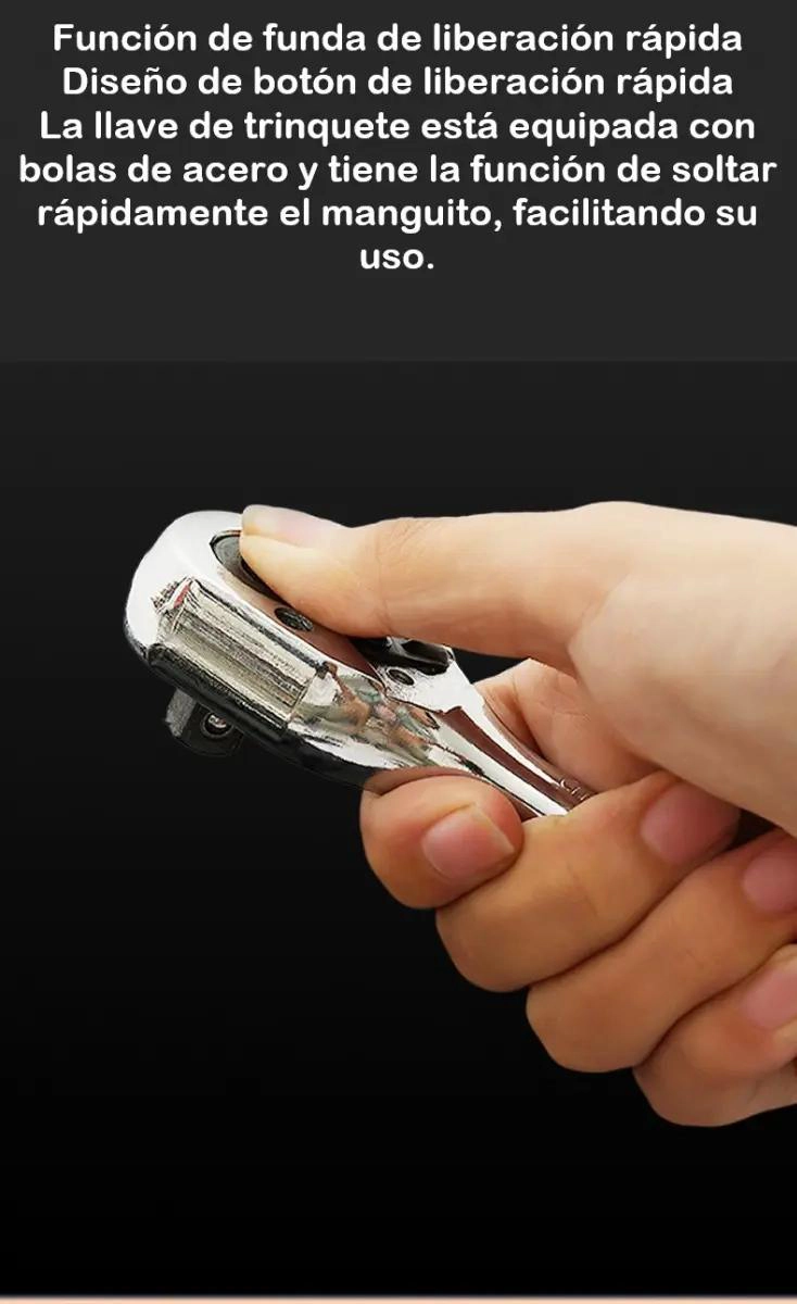 LLAVE DE TRINQUETE CON MANGO ERGONOMICO - 4