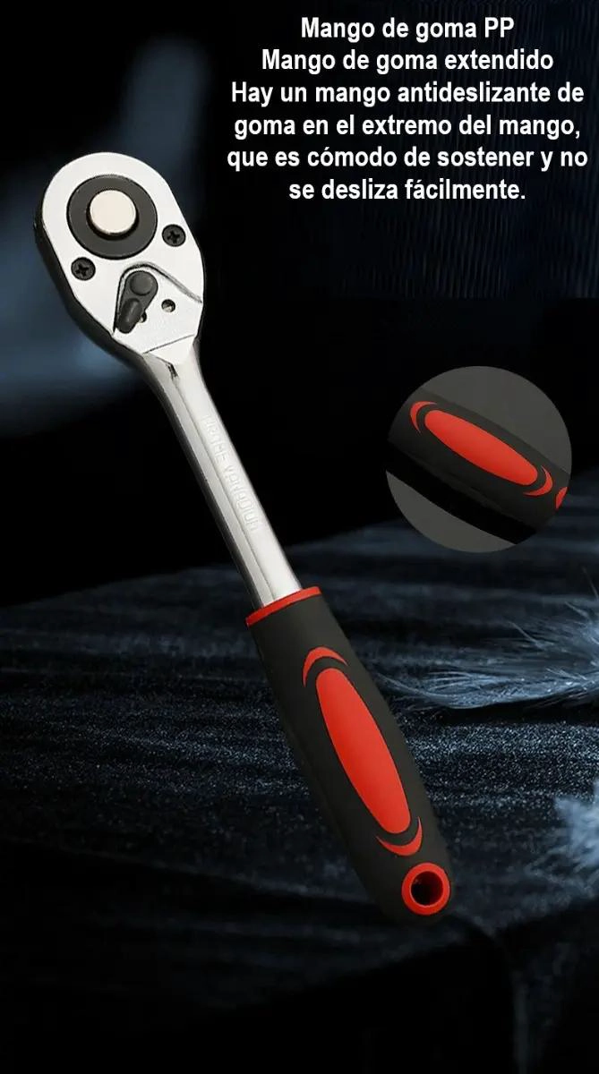 LLAVE DE TRINQUETE CON MANGO ERGONOMICO - 8