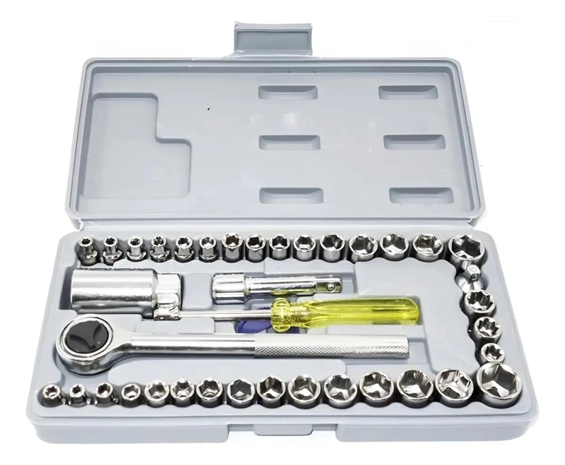 SET DE HERRAMIENTAS LLAVE DE DADOS 40 PIEZAS - 1