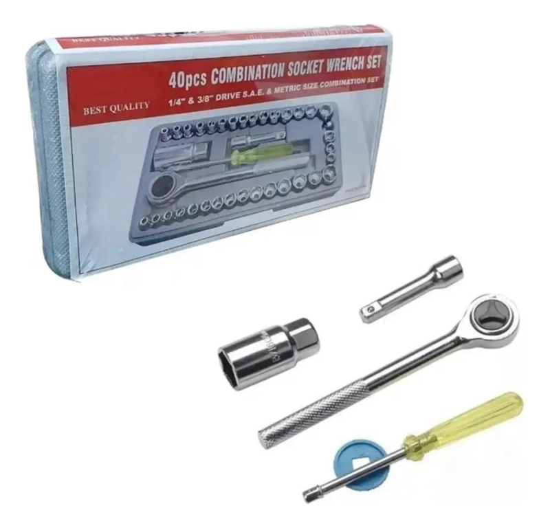 SET DE HERRAMIENTAS LLAVE DE DADOS 40 PIEZAS - 2
