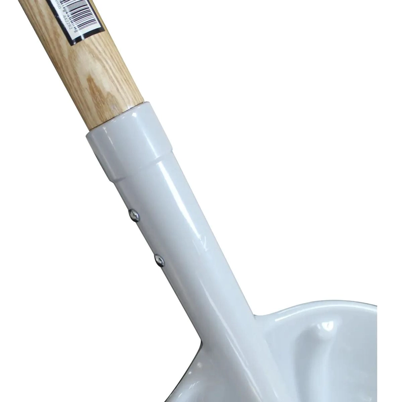 PALA SANITARIA PLASTICA CON MANGO DE MADERA - 3