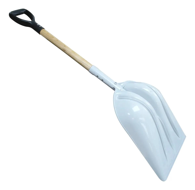 PALA SANITARIA PLASTICA CON MANGO DE MADERA - 4