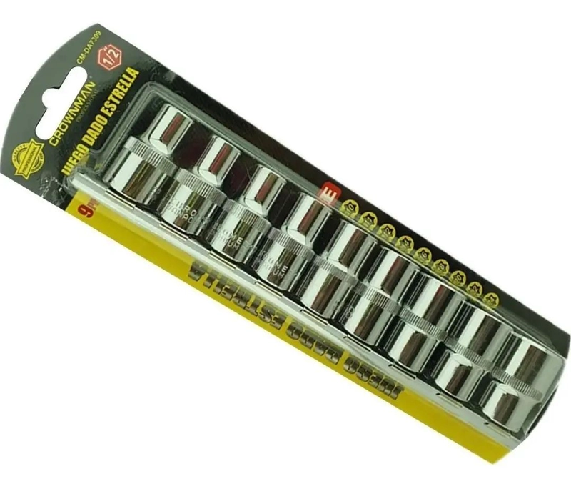 SET DE DADOS TORX ESTRELLA HEMBRA 9 PIEZAS - 1