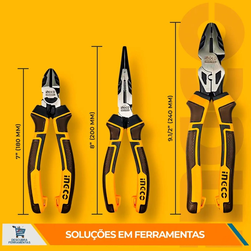 JUEGO DE 3 ALICATES PROFESIONALES ALTA PERFORMANCE - 2
