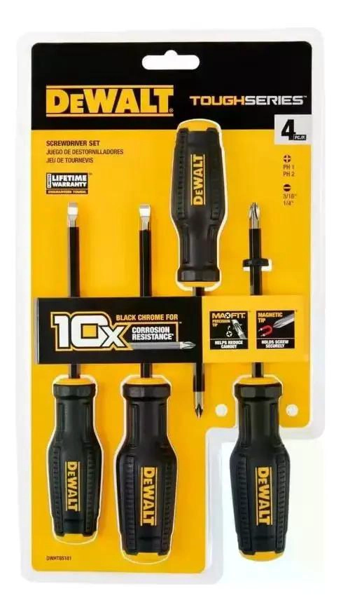 JUEGO DE 4 DESTORNILLADORES MAXFIT CON PUNTAS VARIADAS - 2