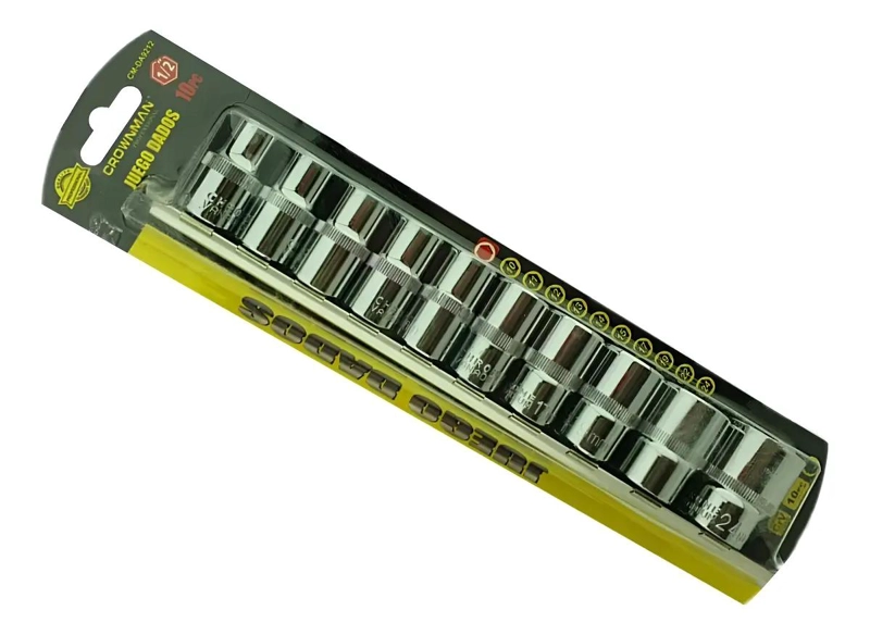 JUEGO DE 10 DADOS HEXAGONALES DE CROMO VANADIO - 1