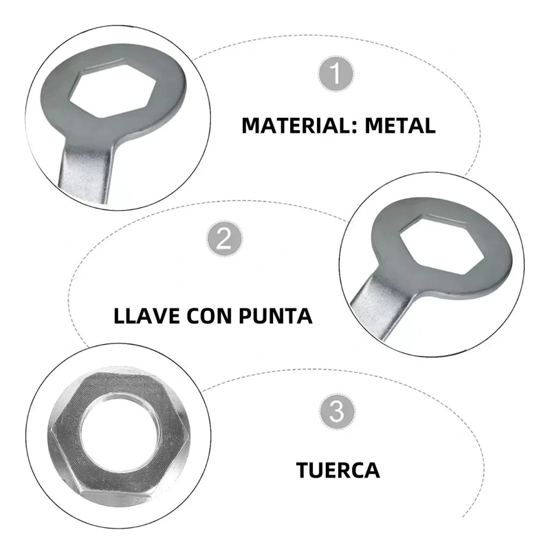 LLAVE MULTIMARCA PARA DESMONTAR TUERCA LAVADORA - 4
