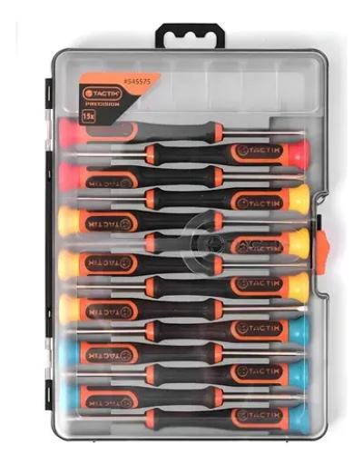 JUEGO DE DESTORNILLADORES DE PRECISION 15 PIEZAS - 1