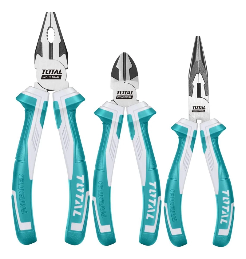 KIT JUEGO DE ALICATES 3 PIEZAS CON MANGO ANTIDESLIZANTE - 2